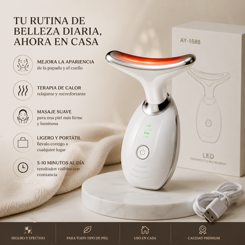 V-Line Sculpt™ | Masajeador Facial para Cuello y Papada
