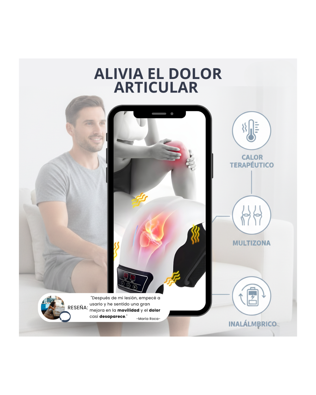 KneeRelief – Soporte de Rodilla + Guía de regalo